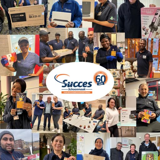 succes schoonmaak 60 jaar tombola